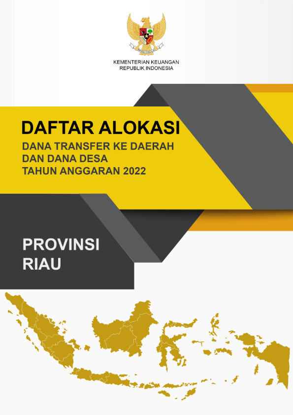 Daftar Alokasi TKDD 2022 Prov. Riau