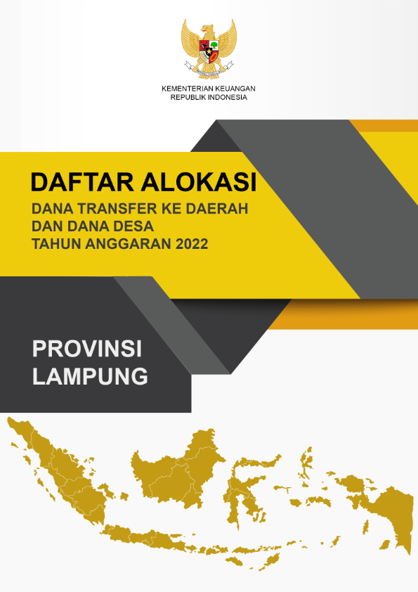 Daftar Alokasi TKDD 2022 Prov. Lampung
