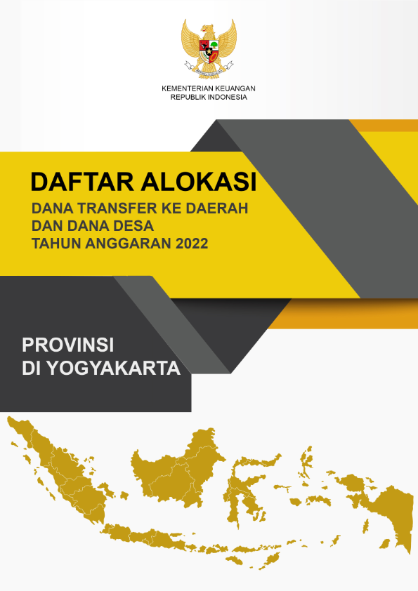 Daftar Alokasi TKDD 2022 Prov. DI. Yogyakarta