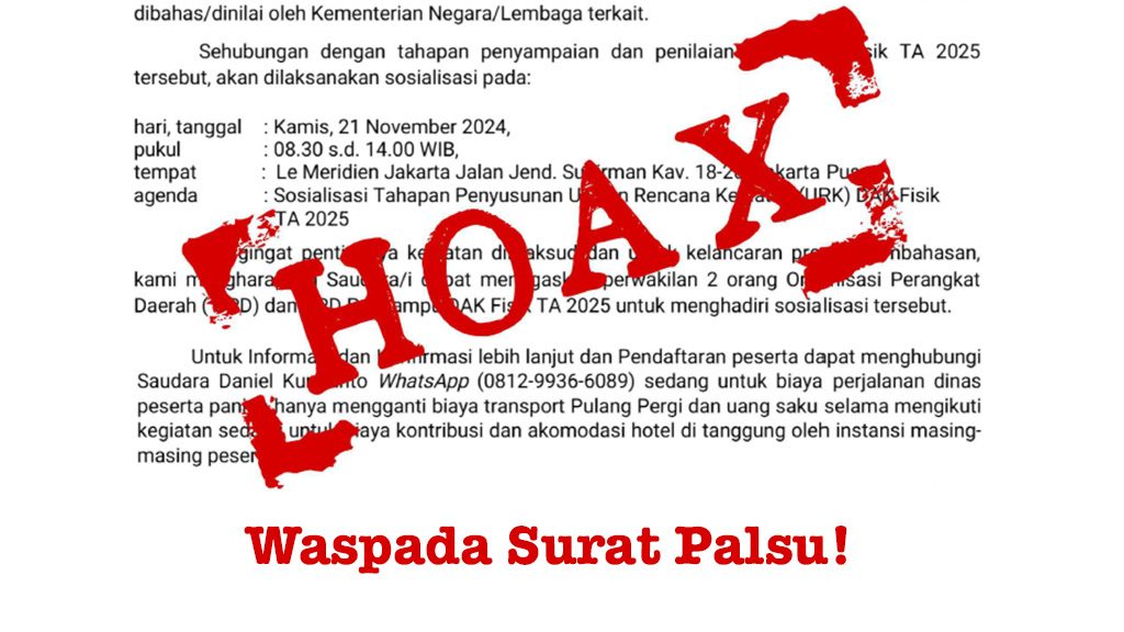 waspada surat palsu